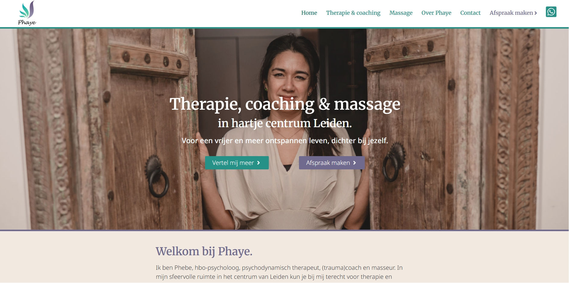 project wordpress website phaye